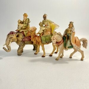 Fontanini Three Wise Men Set - Horse, Camel, Elephant - Nativity Collection